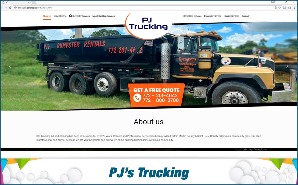 PJs Trucking- web